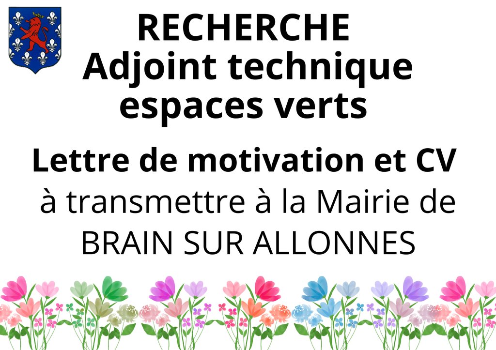 OFFRE D'EMPLOI - Adjoint technique - spécialité espaces verts 🌳 OFFRE D'EMPLOI - Adjoint technique - spécialité espaces verts 🌳