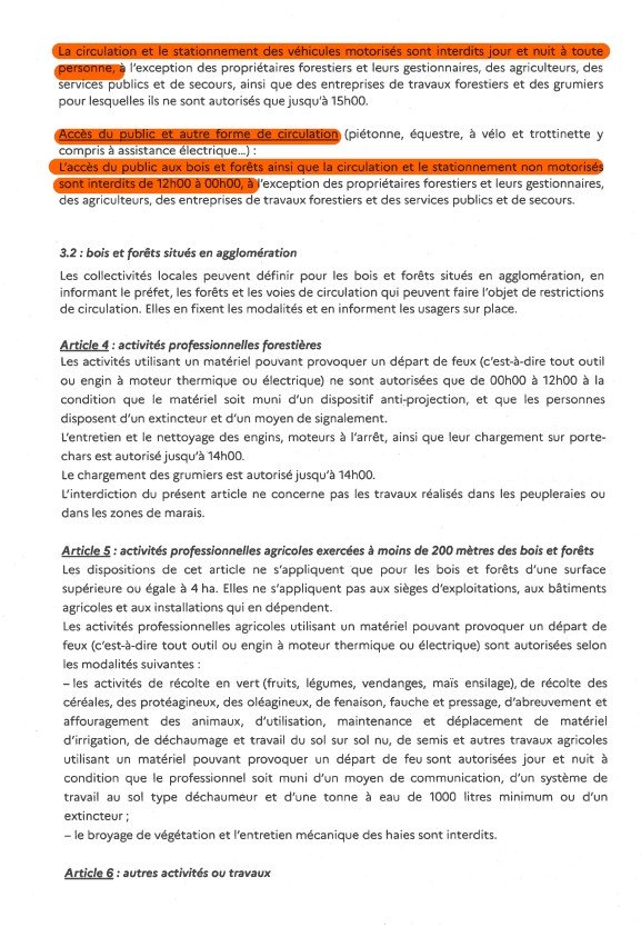 ARRETE PREFET DE MAINE ET LOIRE - niveau de risque incendie "élevé" (orange) 🔥 ARRETE PREFET DE MAINE ET LOIRE - niveau de risque incendie "élevé" (orange) 🔥