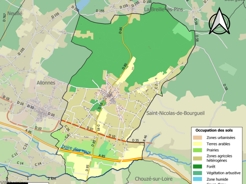 Plan de la commune