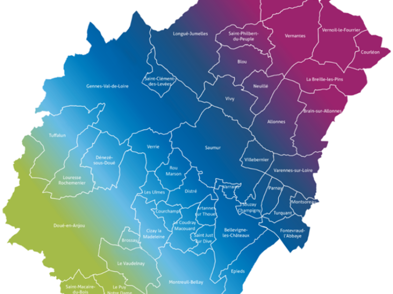 Carte représentant l'agglomération