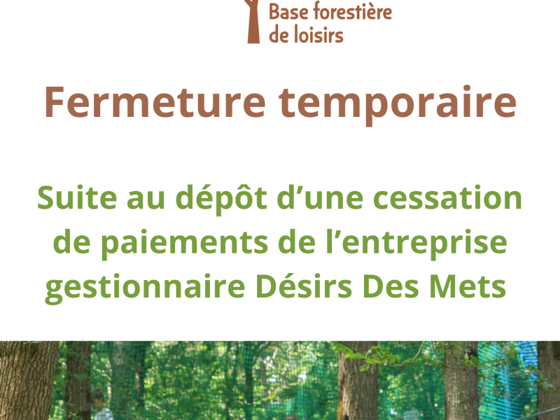 LES CIMES DE COURCY - Fermeture temporaire 