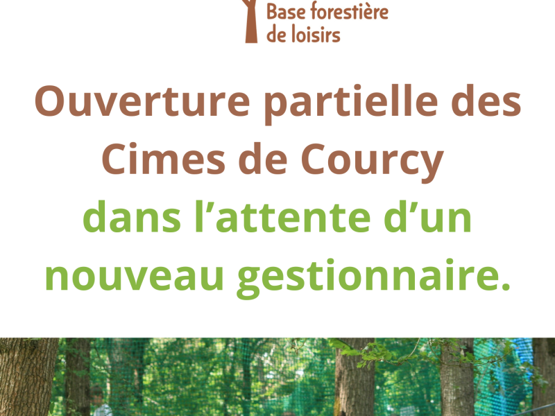 Ouverture partielle des Cimes de Courcy dans l’attente d’un nouveau gestionnaire